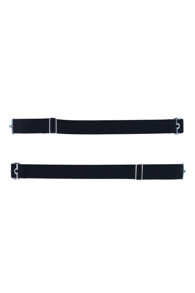 Sutton Elastic Adjustable Armband Shirt Garter Sleeve Holders, Alternate, color, Black