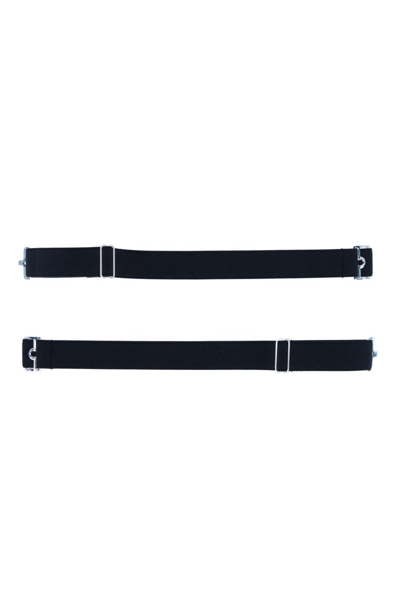 Trafalgar Sutton Elastic Adjustable Armband Shirt Garter Sleeve Holders, Alternate, color, Black