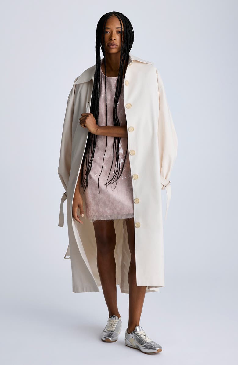 Kenneth Cole Sequin & Paillette T-Shirt Minidress, Alternate, color,