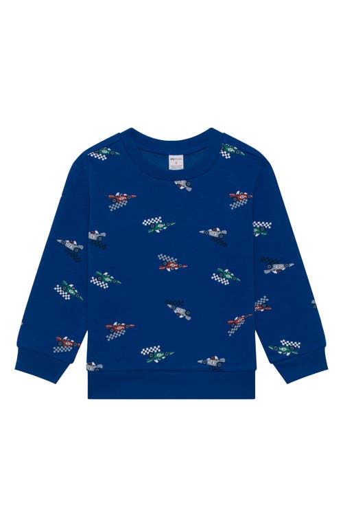 Petit Lem Kids' Sweatshirt & Joggers Set In Blue