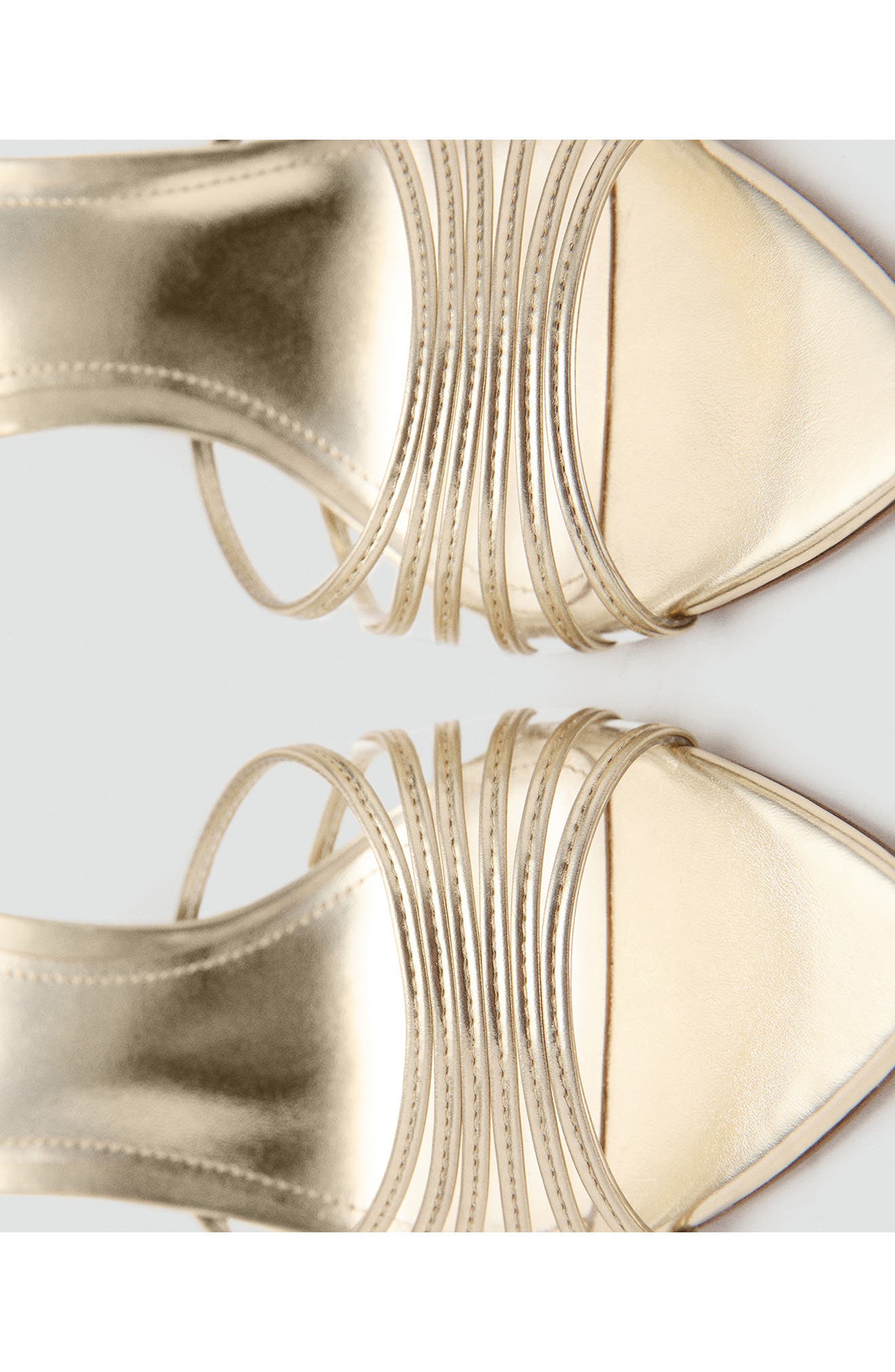 Pointed Toe Slide Sandal, Alternate, color, GOLD