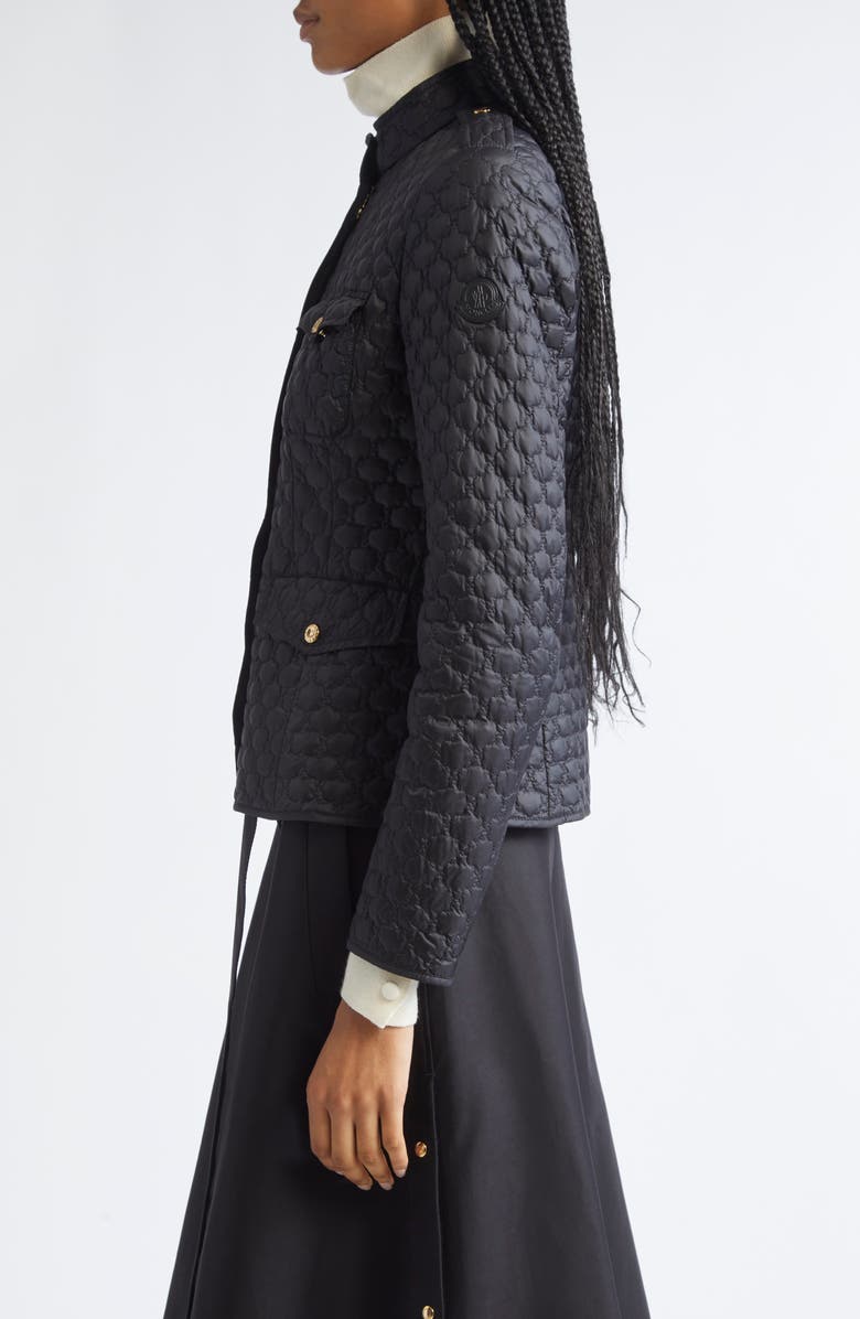 Moncler Foucaud Quilted Down Jacket, Alternate, color, Black