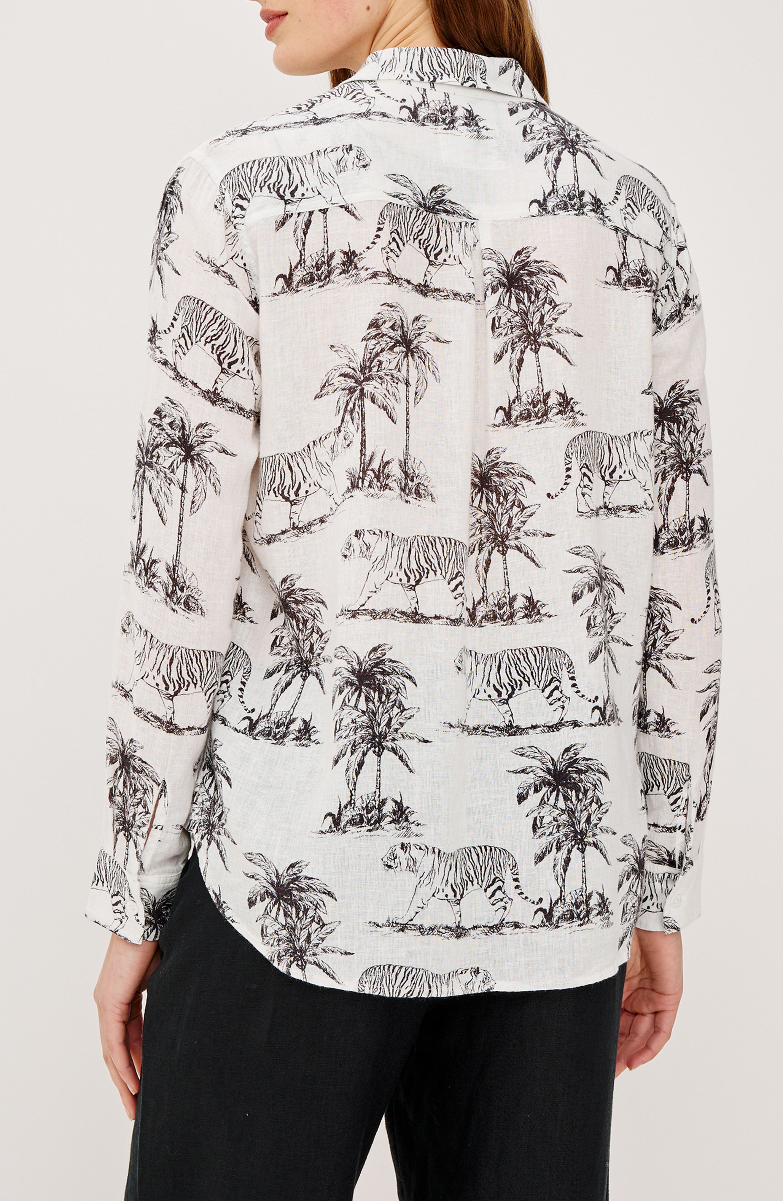 Charli Linen Blend Button-Up Shirt - image 2