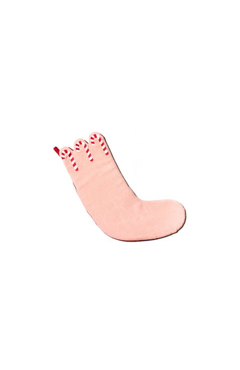 Provence Candy Cane Scallop Stocking