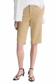 Vince Stretch Cotton Bermuda Chino Shorts