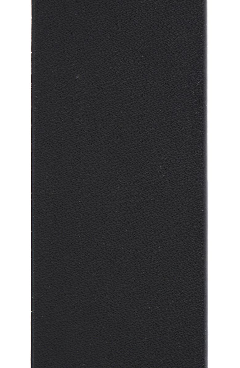 Kate Spade New York 32mm spade buckle reversible belt, Alternate, color, Black To Cream / Polished Gold