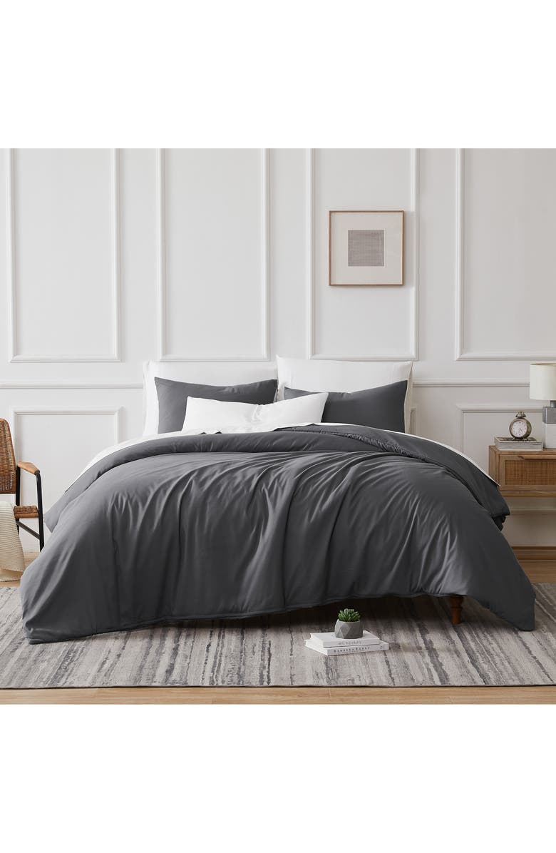 SOUTHSHORE FINE LINENS Vilano Springs Duvet Cover Set, Main, color, Slate