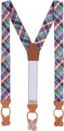 Trafalgar Sherwood Plaid Silk Suspenders