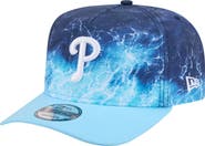 New Era Men's New Era Light Blue Philadelphia Phillies Deep Water Pre-Curved 9FIFTY A-Frame Snapback Hat