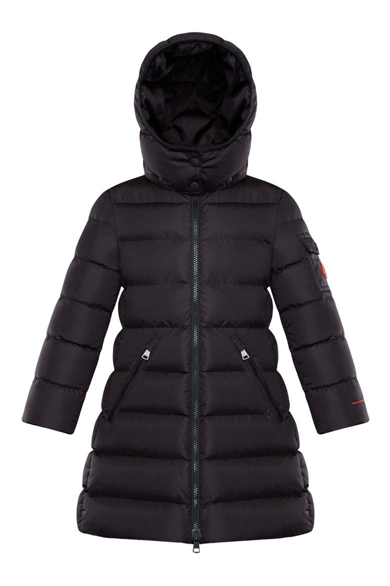 Kids' Born to Protect Project Lemenez Water Resistant Down Puffer Coat, Main, color, BLACK