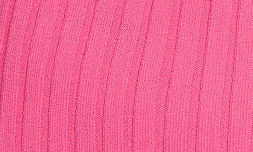 Shop Elie Tahari The Mariella Rib Cardigan In Haute Pink