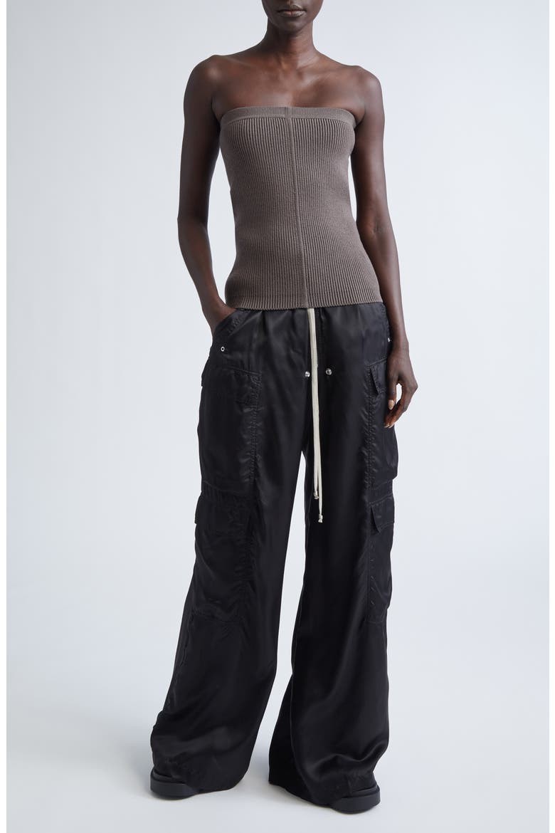 Rib Virgin Wool Blend Tube Top, Alternate, color, DARKDUST