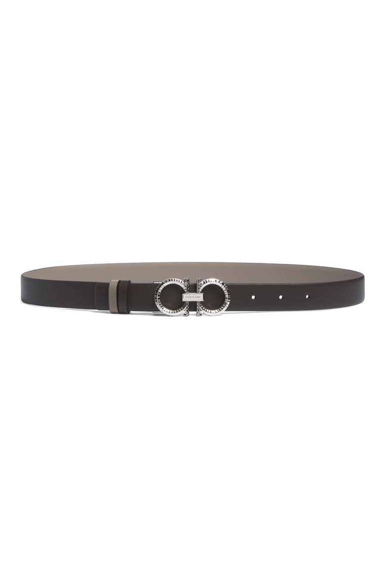 Donna Reversible Leather Belt, Main, color, TESTA DI MORO WARM TAUPE