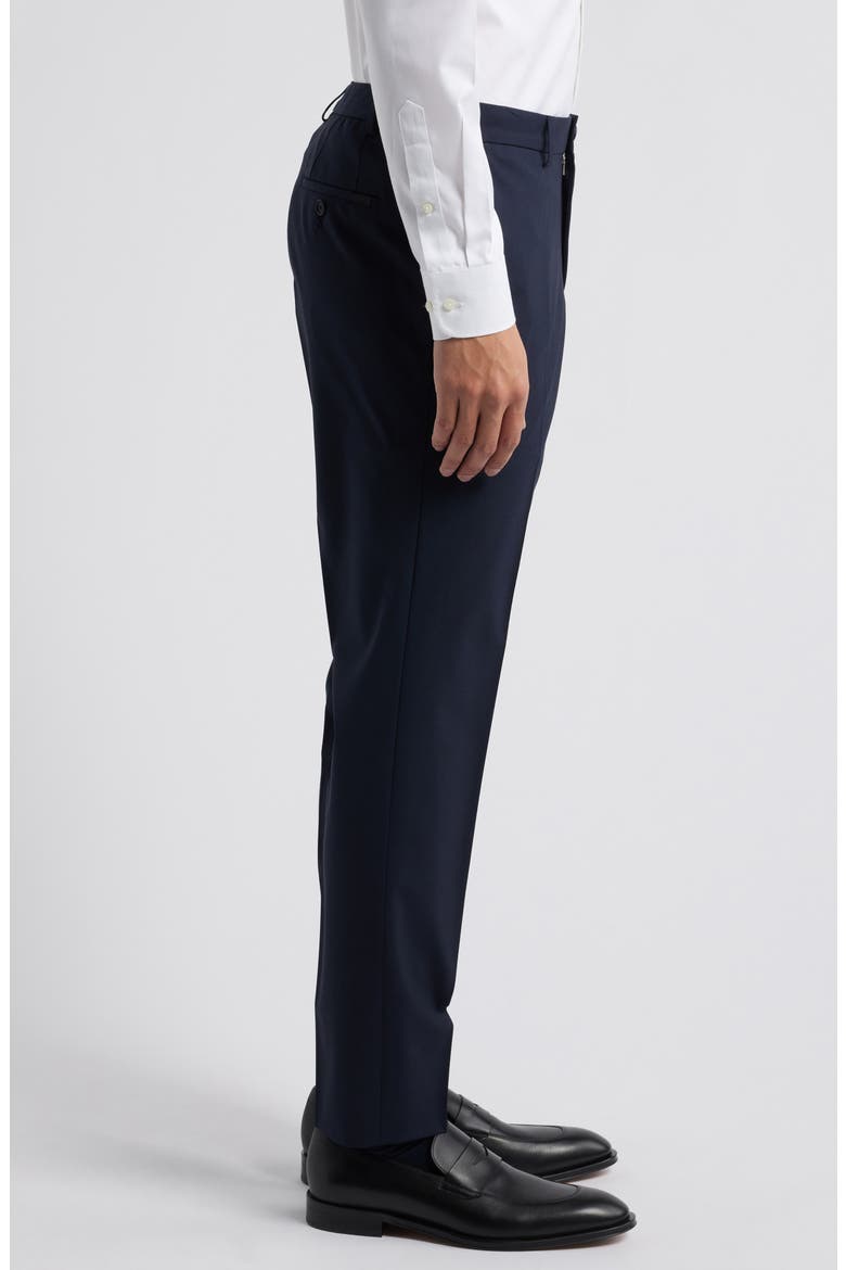 Genius Wool Blend Dress Pants, Alternate, color, DK BU