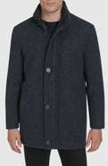 Andrew Marc Dorsey Plaid Car Coat