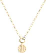 CUFFED BY NANO amour coin charm 14k gold filled necklace