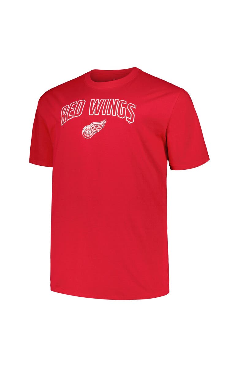 PROFILE Men's Profile Red Detroit Red Wings Big & Tall Arch Over Logo T-Shirt, Alternate, color, 