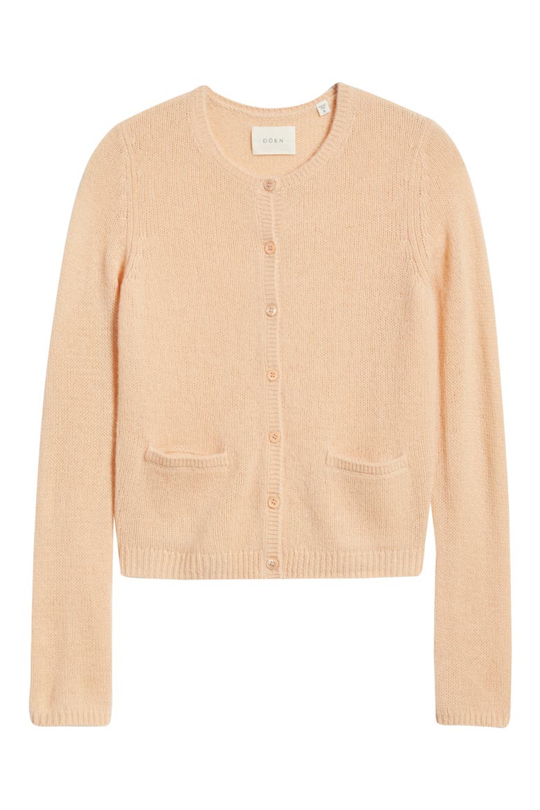 Cashmere Cardigan, Alternate, color, LIGHT PEACH SORBET
