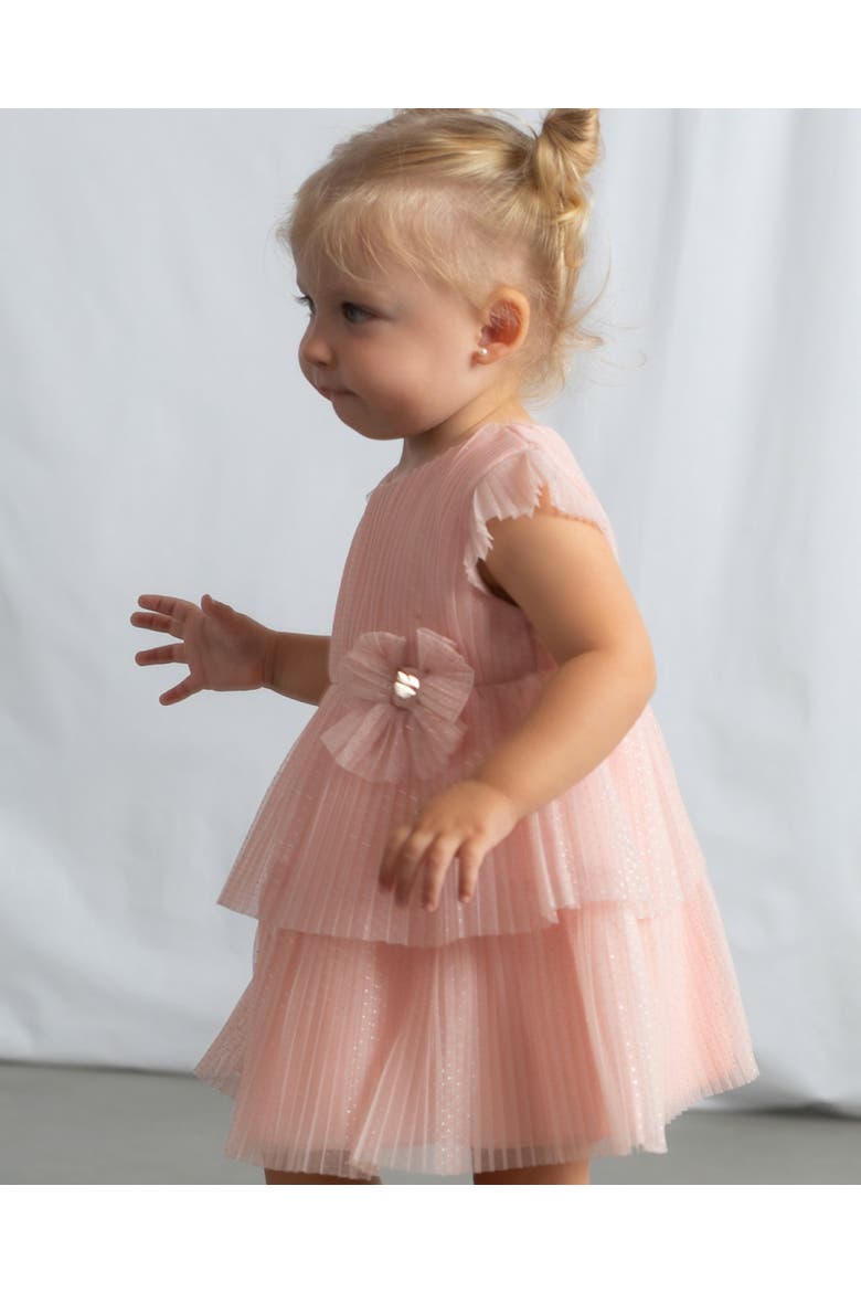 Dress With Glitter Bow, Alternate, color, Pink