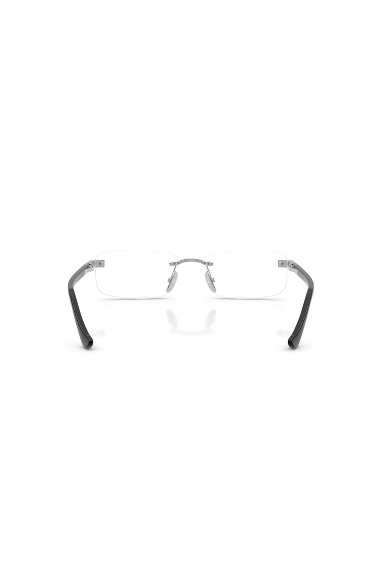 56mm Rectangle optical glasses, Alternate, color, Silver