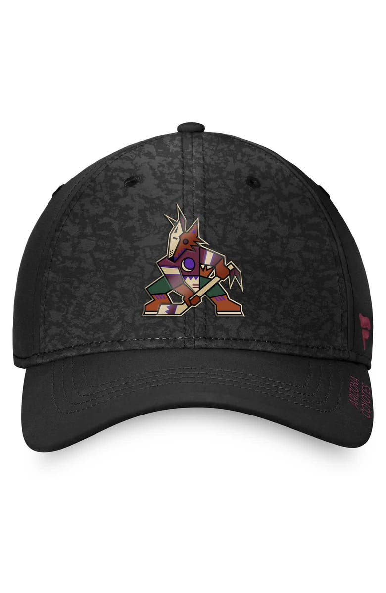 FANATICS Men's Fanatics  Black Arizona Coyotes Authentic Pro Rink Flex Hat, Alternate, color, 