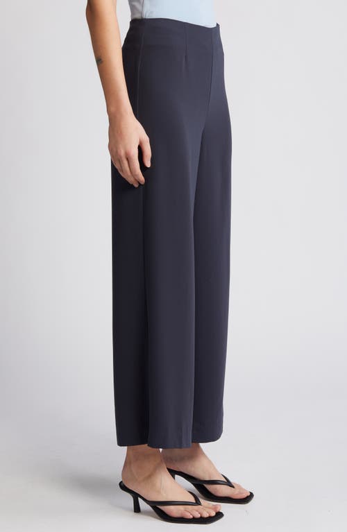 Rue Sophie Ingrid Ankle Wide Leg Pants In Navy
