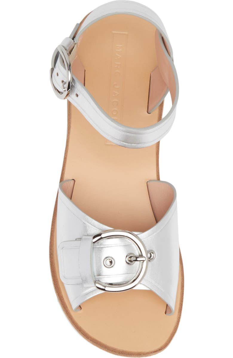 Marc Jacobs Horizon Flat Leather Sandal, Alternate, color,