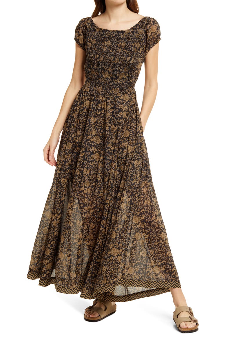 Ultraviolet Maxi Dress, Main, color, BLACK COMBO