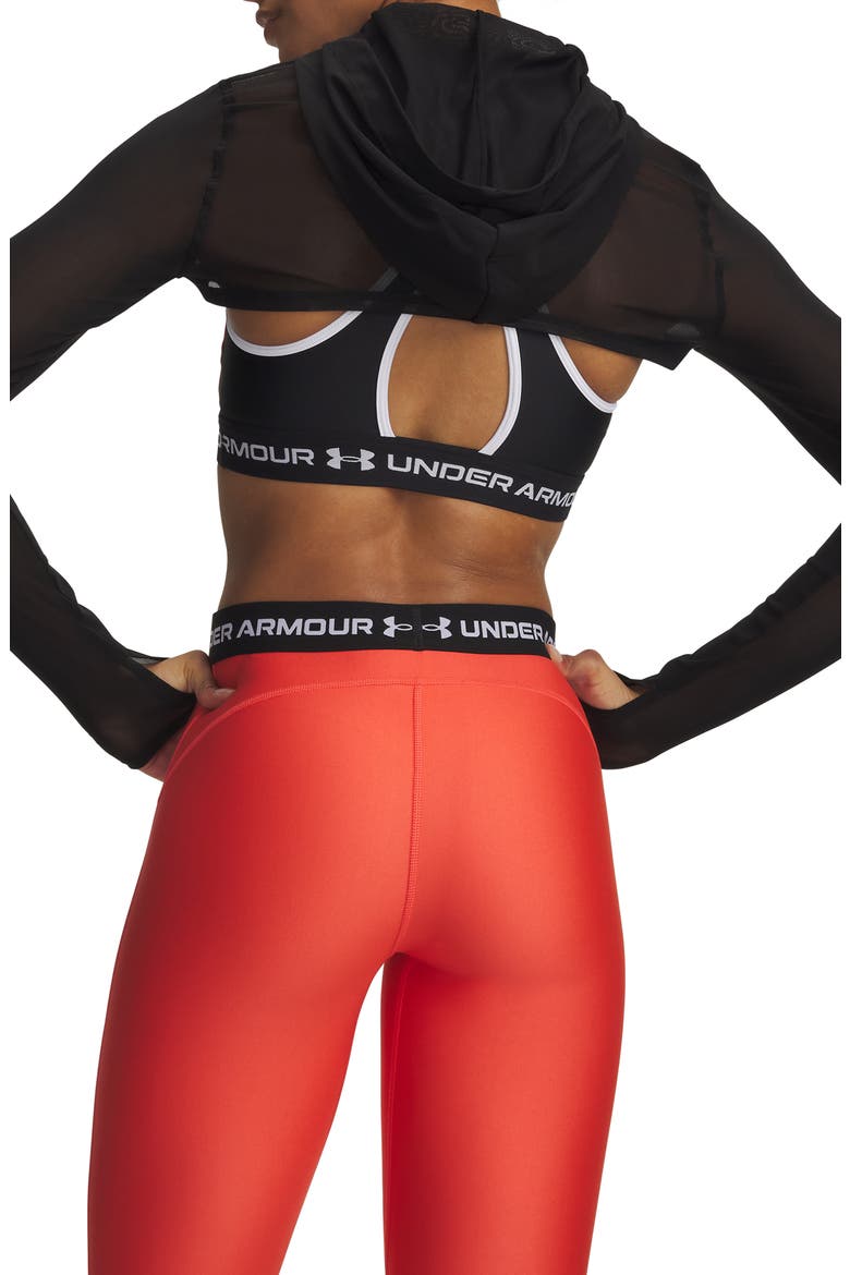 Vanish Elite Mesh Full Zip Crop Hoodie, Alternate, color, BLK
