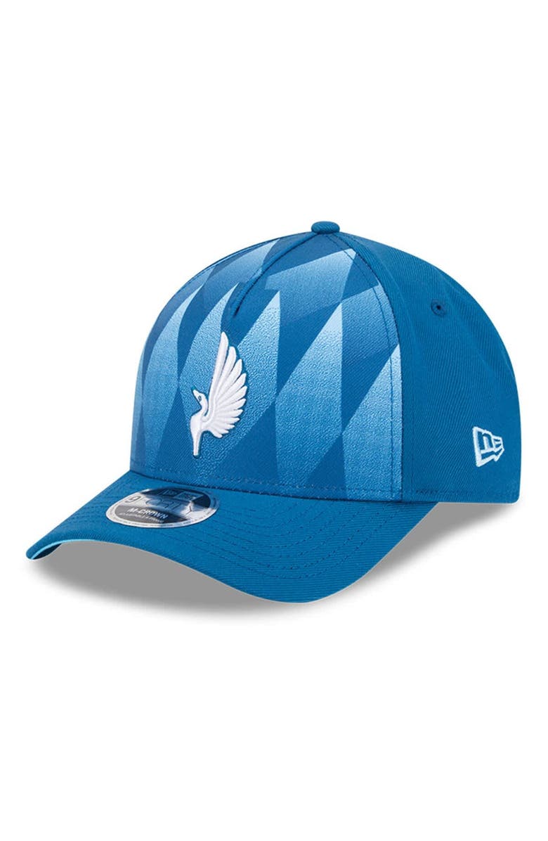 New Era Youth New Era Blue Minnesota United FC 2025 Jersey Hook 9FORTY M-Crown Adjustable Hat, Main, color,
