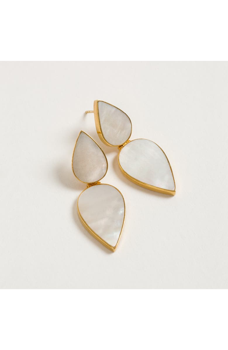 Freya Rose Warrioress Mother of Pearl Pear Drops, Alternate, color, Pear Drop
