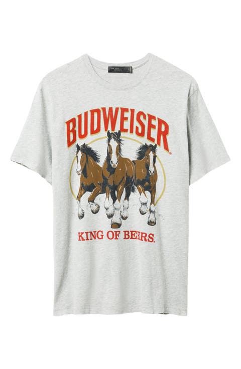 Budweiser King of Beers Cotton Graphic T-Shirt