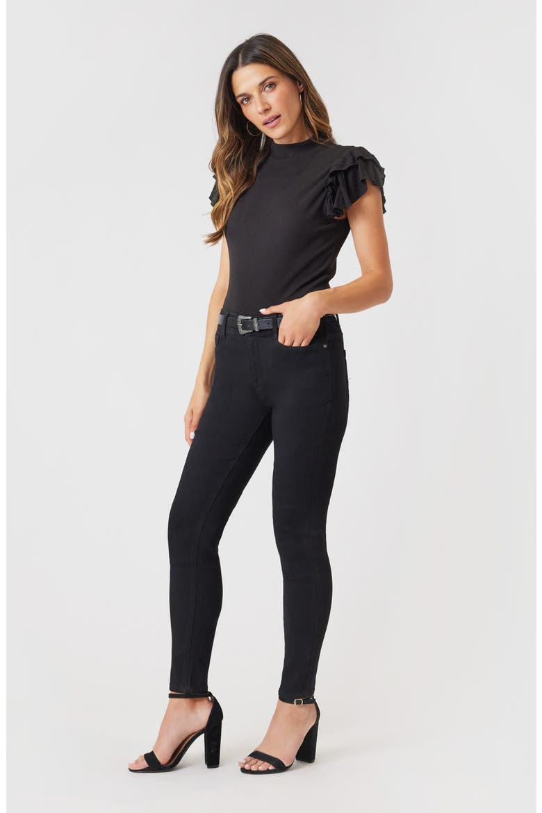 Reese Mixed Media Top, Alternate, color, BLACK NIGHT