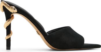 【ALDO】スエード☆Seashella☆スネーク・オーナメント サンダル ALDO】スエード スネーク オーナメント サンダル Seashella