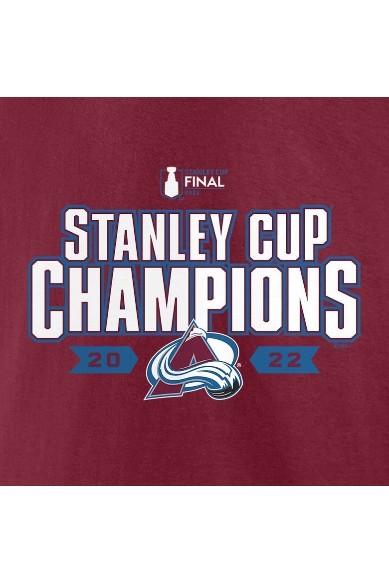 Men's Fanatics Branded Burgundy Colorado Avalanche 2022 Stanley Cup Champions Big & Tall Roster T-Shirt, Alternate, color, Burgundy
