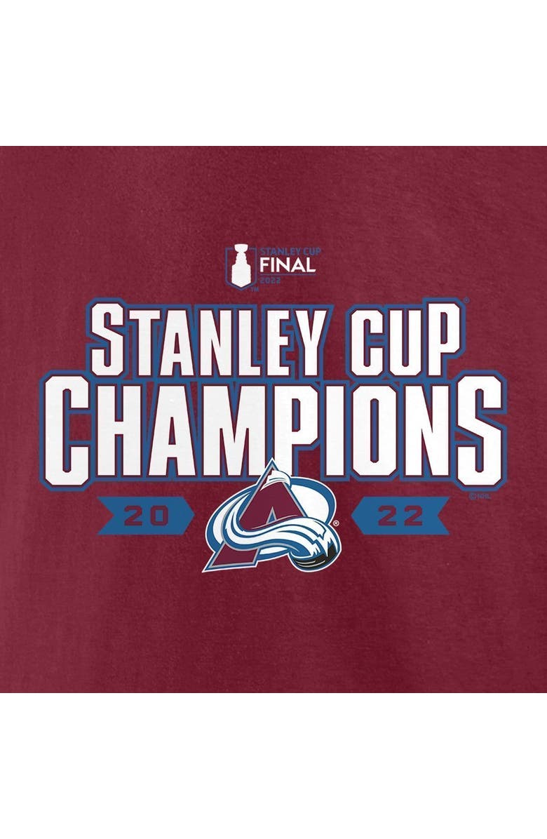 FANATICS Men's Fanatics Branded Burgundy Colorado Avalanche 2022 Stanley Cup Champions Big & Tall Roster T-Shirt, Alternate, color, 