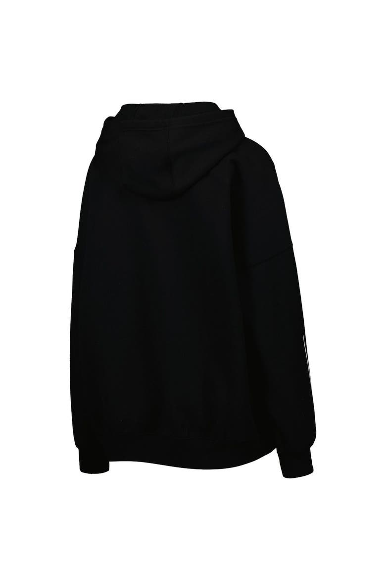 Women's Tommy Hilfiger Black New Orleans Saints Becca Drop Shoulder Pullover Hoodie, Alternate, color, Black