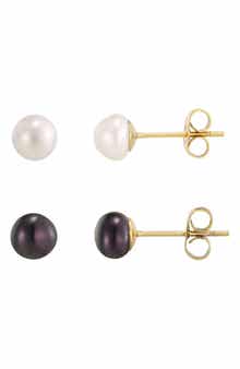 Set of 2 Freshwater Pearl Stud Earrings