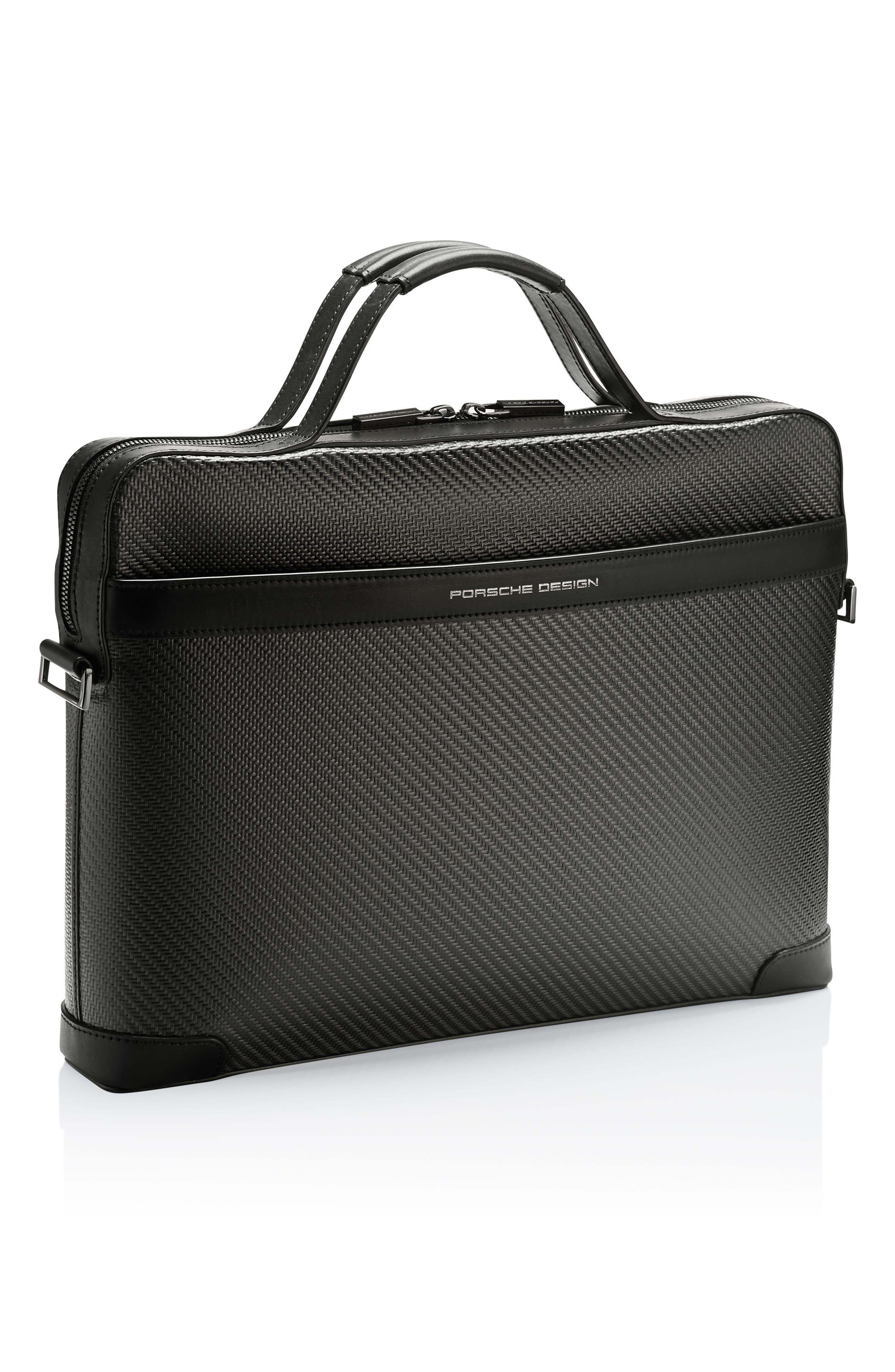 Carbon Briefcase, Alternate, color, BLACK