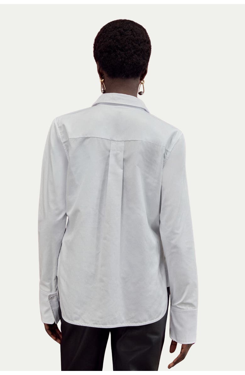 Karen Millen Cotton Woven Buttoned Shirt, Alternate, color, White