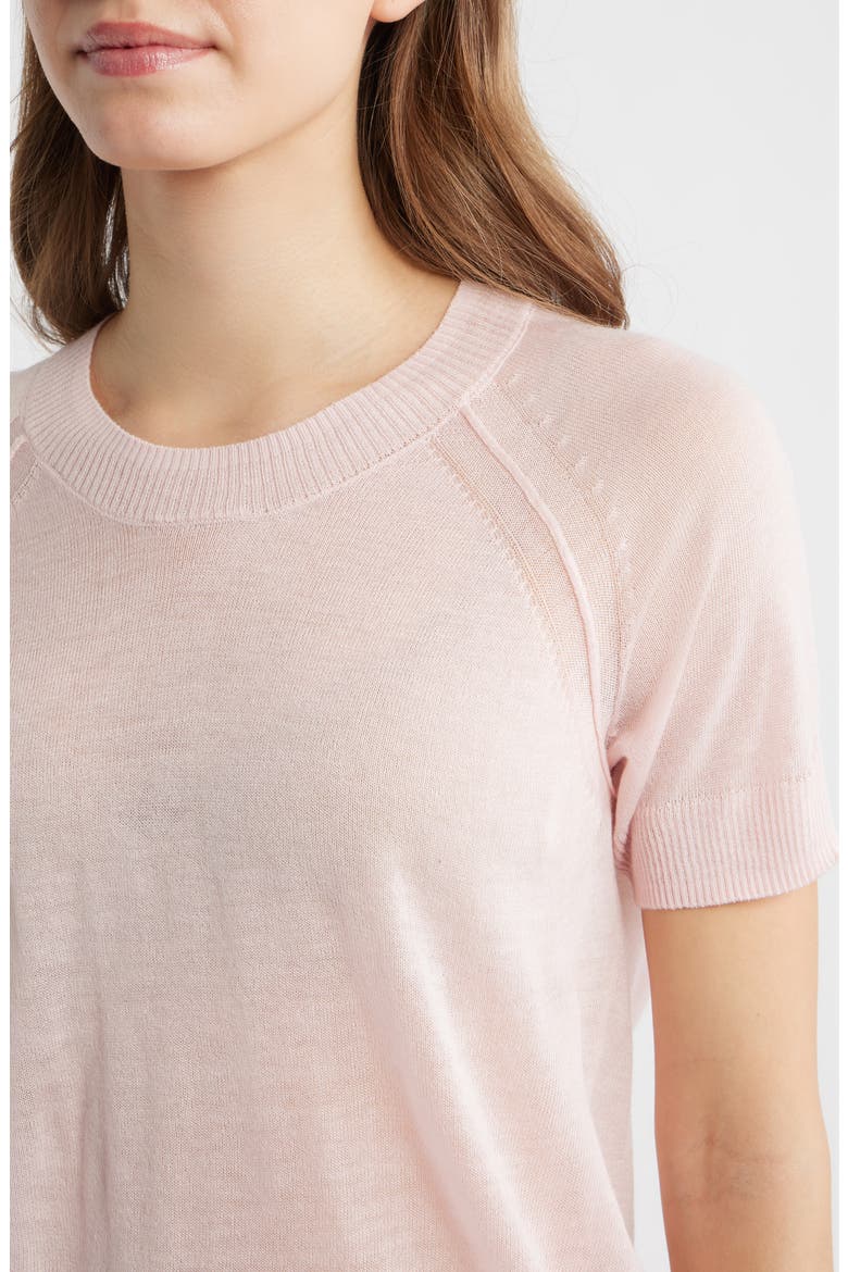 Short Sleeve Knit Shirt, Alternate, color, PINK