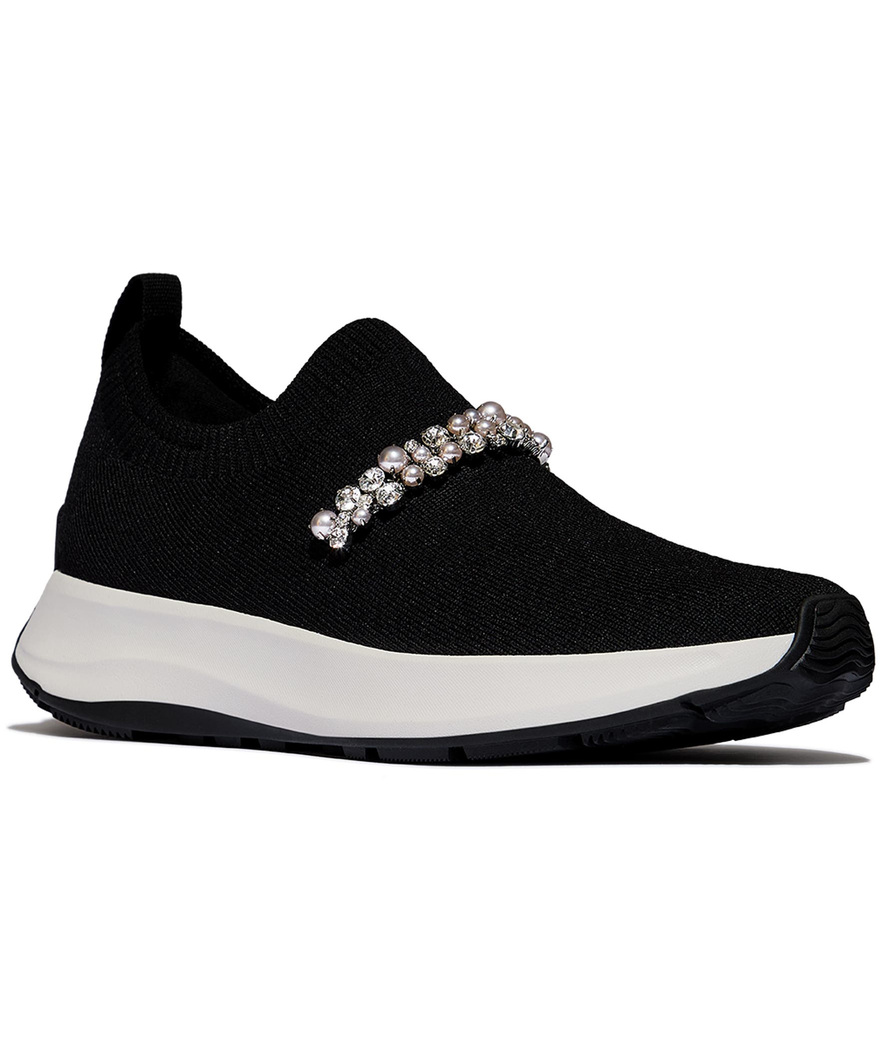 FitFlop F Mode Flow Pearls Sneakers, Main, color, Black