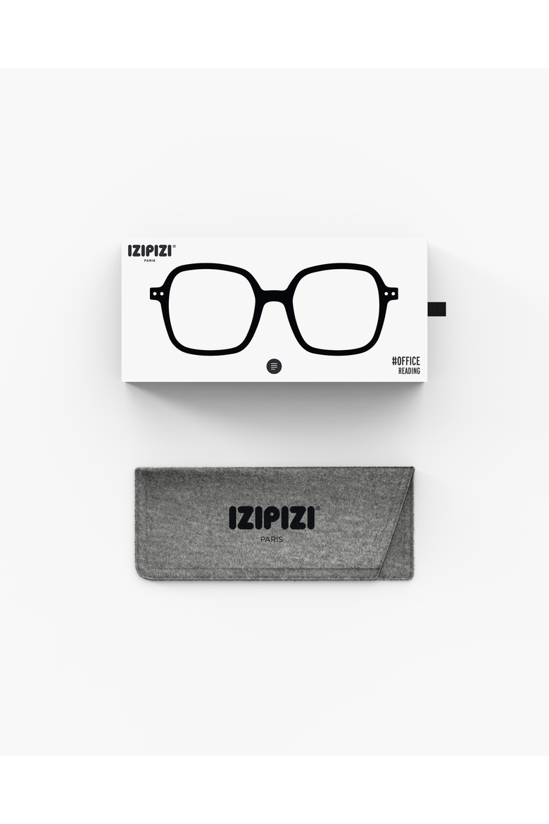 Office 52mm Square Reading Glasses, Alternate, color, Black