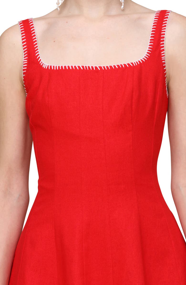 Harness Denim Body-Con Dress