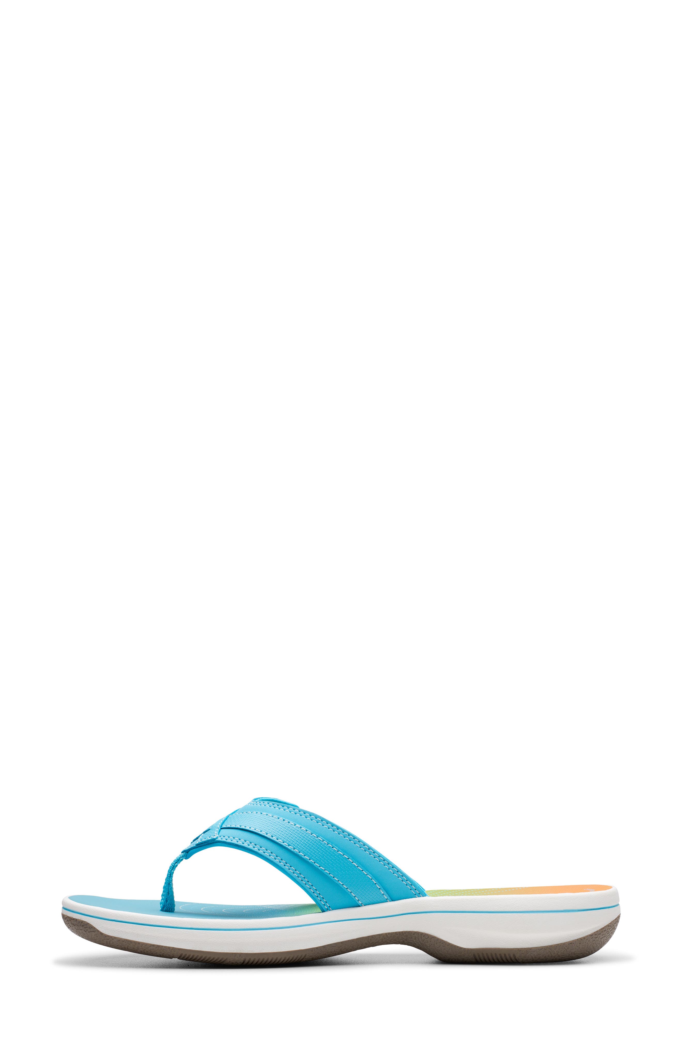 Clarks<sup>®</sup> Breeze Sea Flip Flop, Alternate, color, Turquoise Ombre