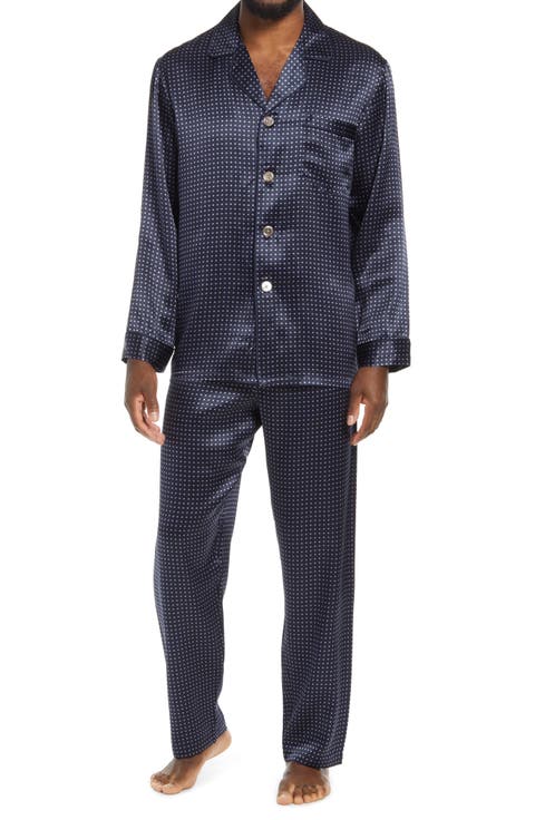 Dot Silk Pajamas