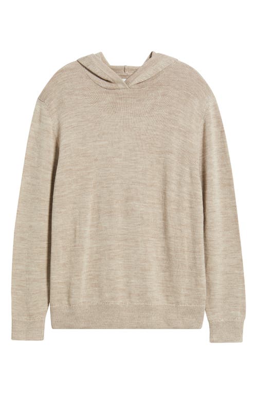 Alex Crane Campo Hooded Merino Wool Sweater In Neutral