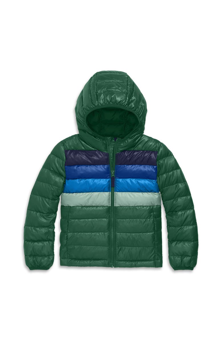 Primary Kids Puffer Jacket In Rainbow Stripe, Main, color,