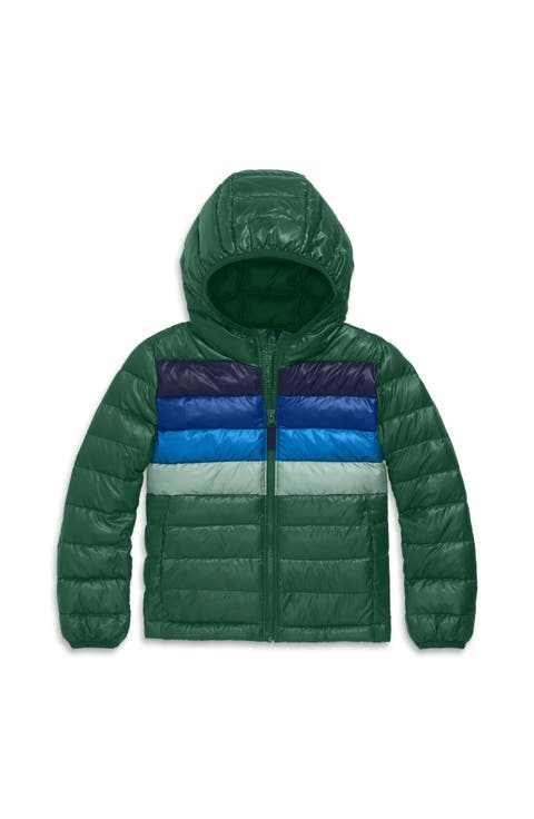 Kids Puffer Jacket In Rainbow Stripe (Toddler, Little Kid, & Big Kid)