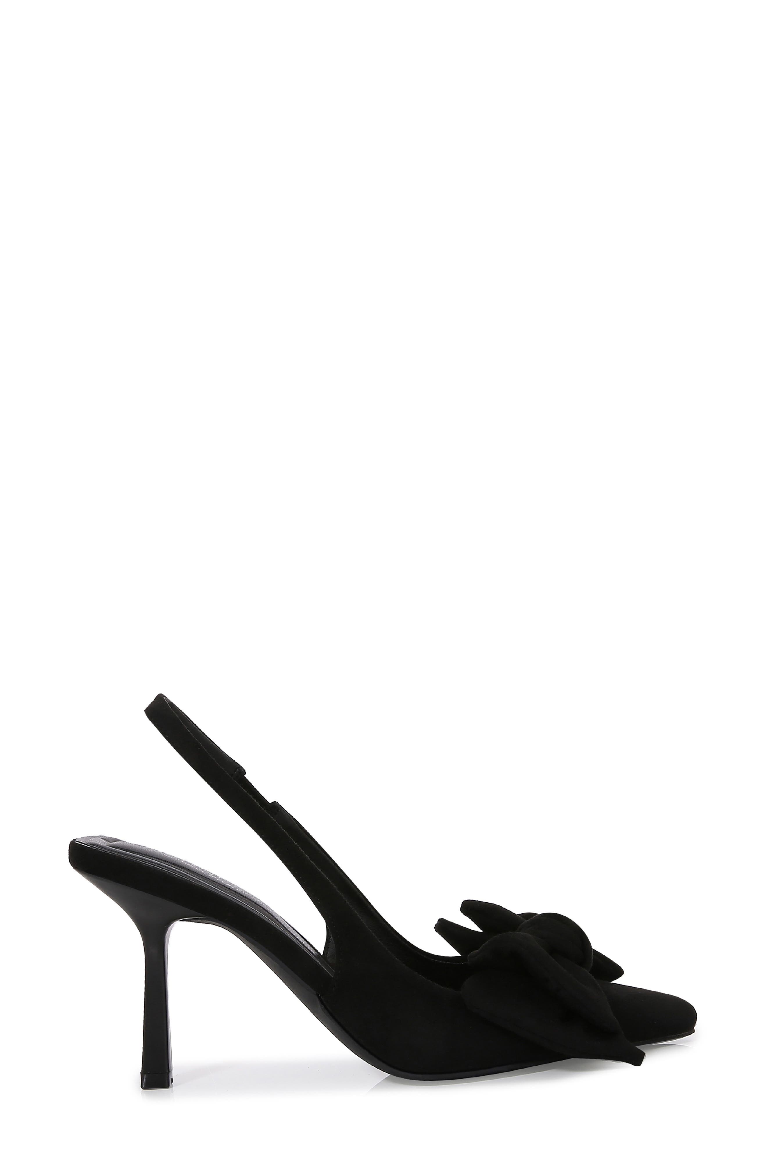 BERNESS Christie Bow Slingback Pump, Alternate, color, Black